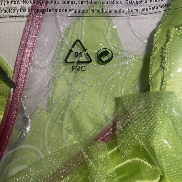 Disguise Disney Tinker Bell Childs Tween 10-12 Fairy w/ Wings Costume Halloween - Picture 5 of 7